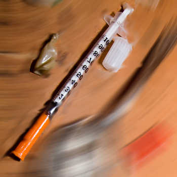 Heroin needle